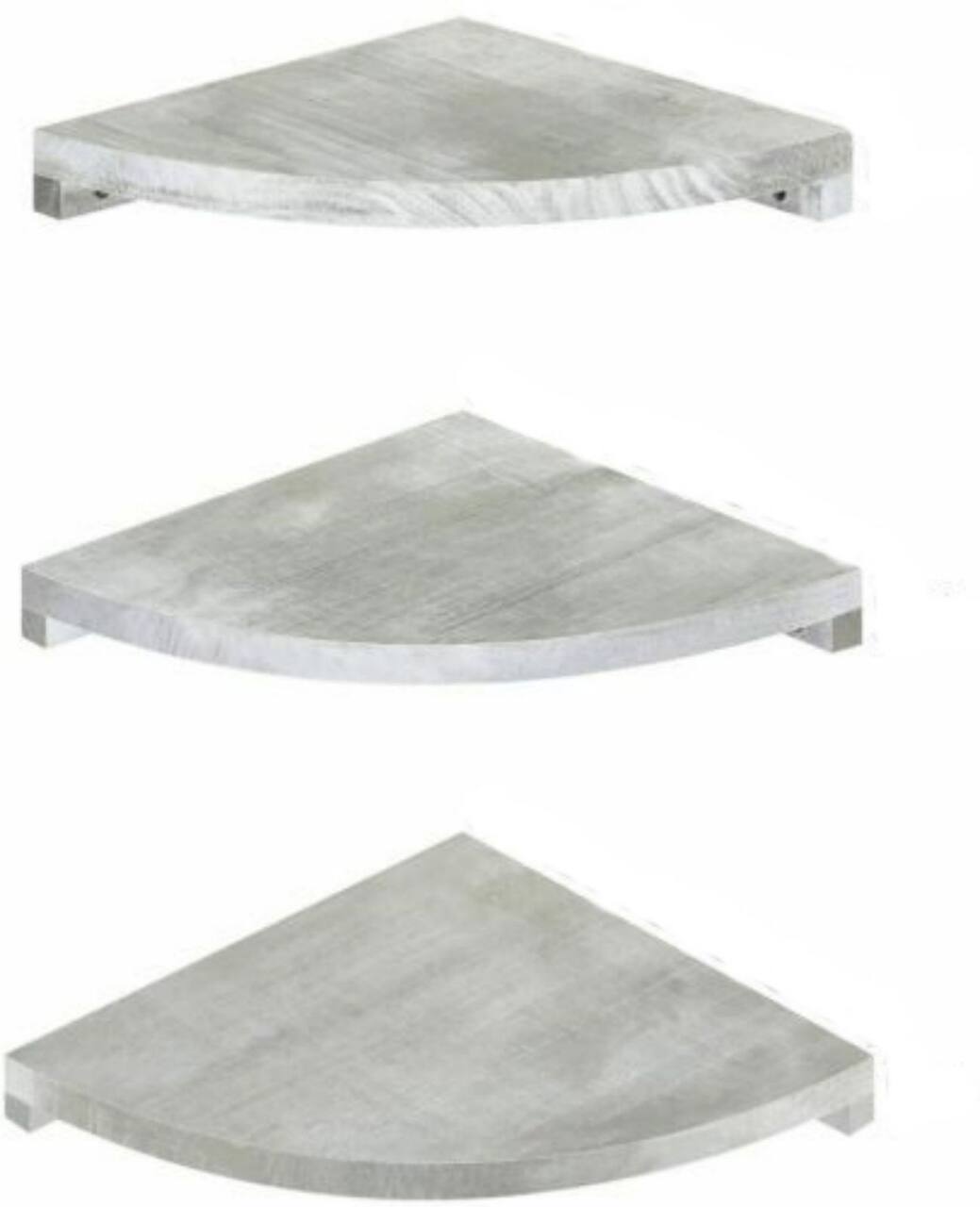 Olive Green Floating Corner Wall Shelf Set